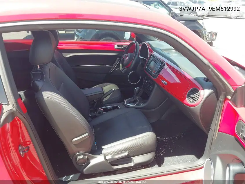2014 Volkswagen Beetle 2.5L VIN: 3VWJP7AT9EM612992 Lot: 45590605