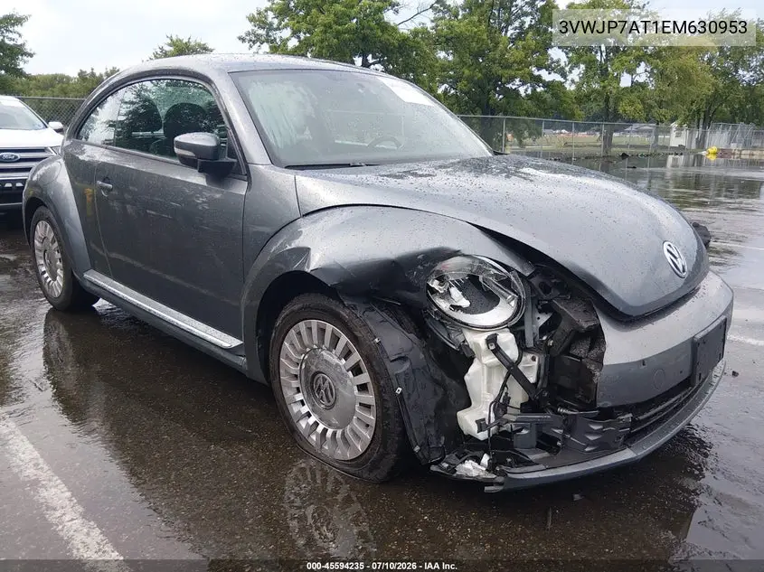 2014 Volkswagen Beetle 2.5L VIN: 3VWJP7AT1EM630953 Lot: 45594235