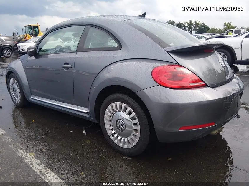 2014 Volkswagen Beetle 2.5L VIN: 3VWJP7AT1EM630953 Lot: 45594235