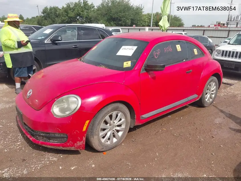 2014 Volkswagen Beetle 1.8T Entry VIN: 3VWF17AT8EM638054 Lot: 45627426