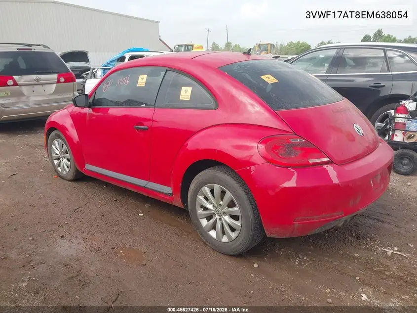 2014 Volkswagen Beetle 1.8T Entry VIN: 3VWF17AT8EM638054 Lot: 45627426