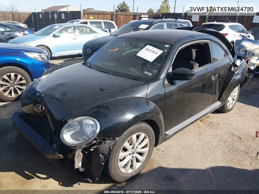 2014 Volkswagen Beetle 1.8T Entry VIN: 3VWF17ATXEM634720 Lot: 45633018