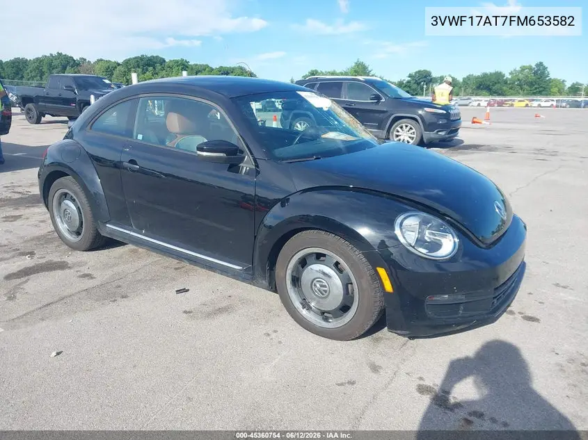 2015 Volkswagen Beetle 1.8T Classic VIN: 3VWF17AT7FM653582 Lot: 45360754