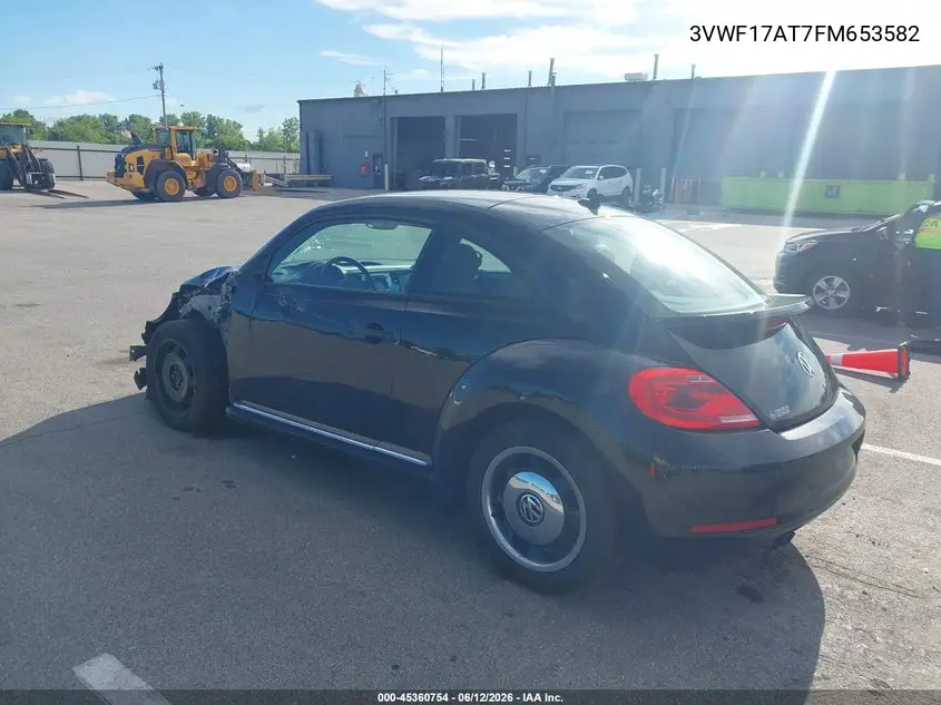 2015 Volkswagen Beetle 1.8T Classic VIN: 3VWF17AT7FM653582 Lot: 45360754