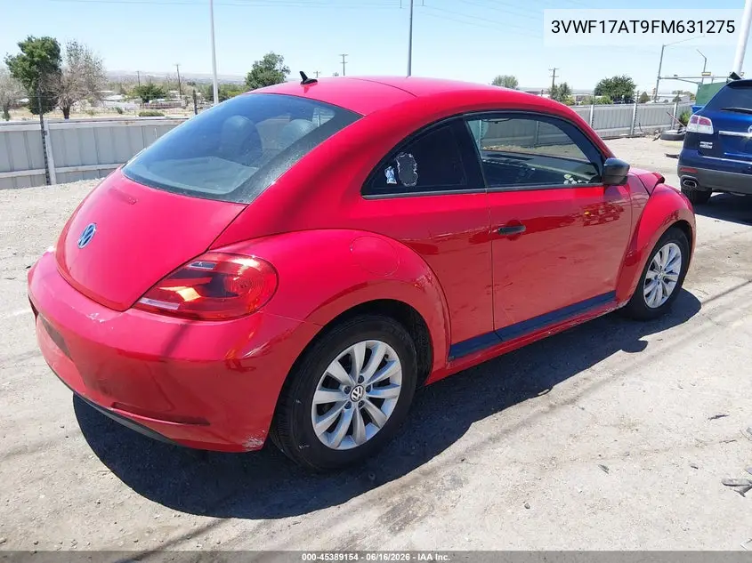 2015 Volkswagen Beetle 1.8T Fleet Edition VIN: 3VWF17AT9FM631275 Lot: 45389154