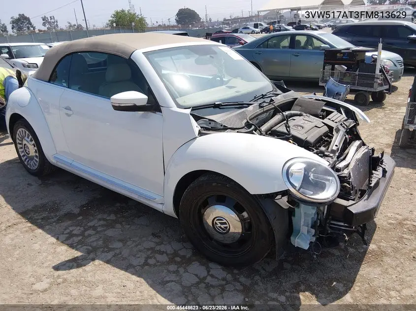 2015 Volkswagen Beetle 1.8T VIN: 3VW517AT3FM813629 Lot: 45448623