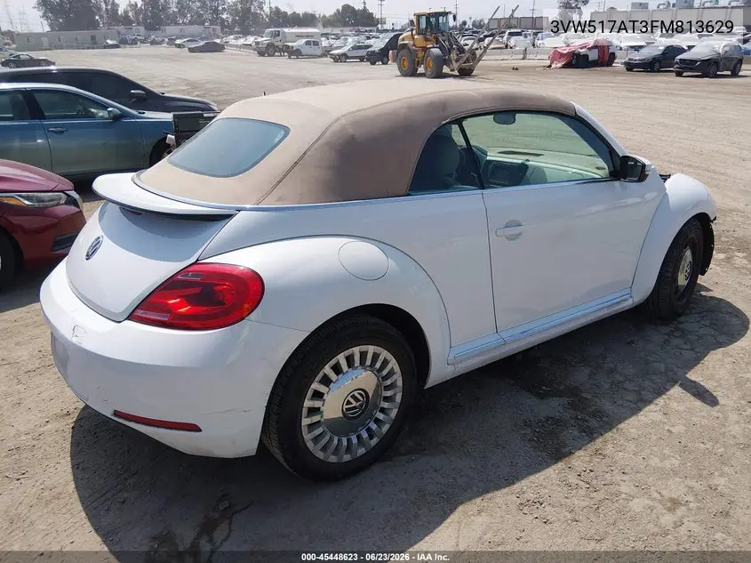 2015 Volkswagen Beetle 1.8T VIN: 3VW517AT3FM813629 Lot: 45448623