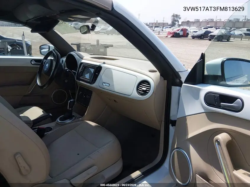 2015 Volkswagen Beetle 1.8T VIN: 3VW517AT3FM813629 Lot: 45448623