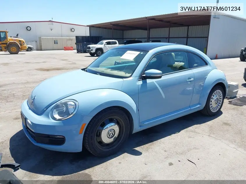 2015 Volkswagen Beetle 1.8T VIN: 3VWJ17AT7FM601234 Lot: 45546892