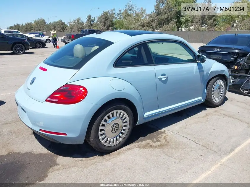 2015 Volkswagen Beetle 1.8T VIN: 3VWJ17AT7FM601234 Lot: 45546892