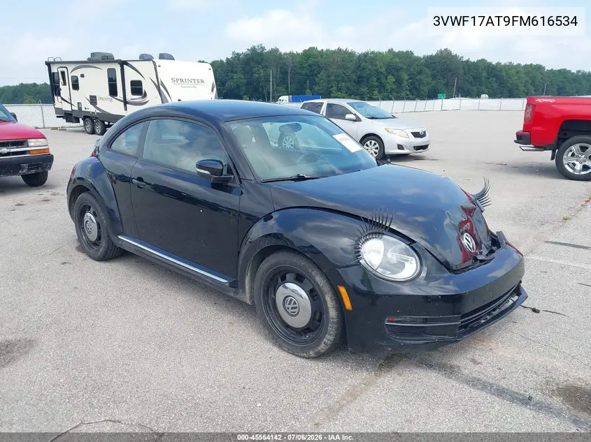 2015 Volkswagen Beetle 1.8T Classic VIN: 3VWF17AT9FM616534 Lot: 45554142