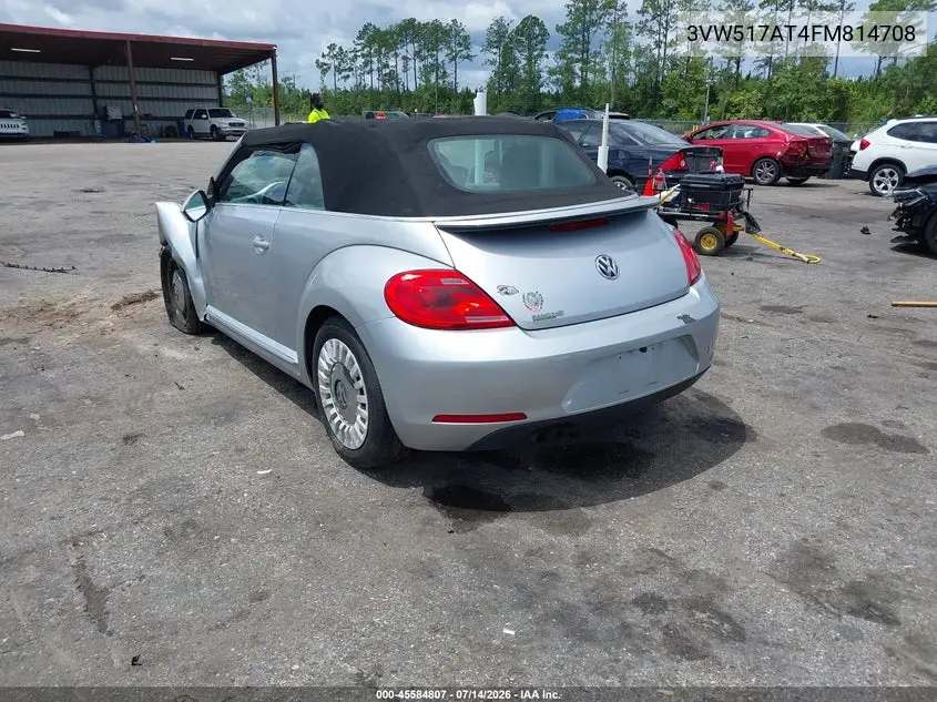 2015 Volkswagen Beetle 1.8T VIN: 3VW517AT4FM814708 Lot: 45584807