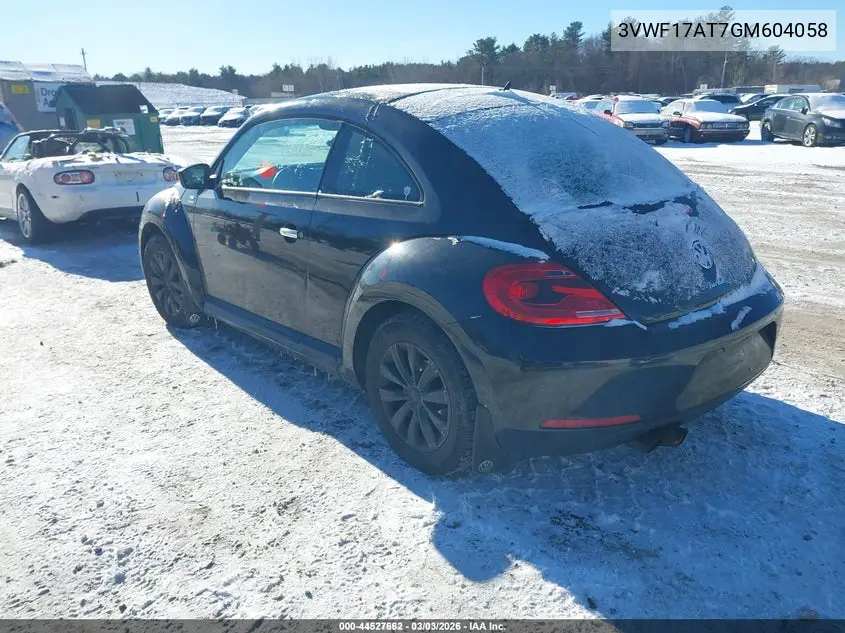 3VWF17AT7GM604058 2016 Volkswagen Beetle 1.8T Wolfsburg Edition
