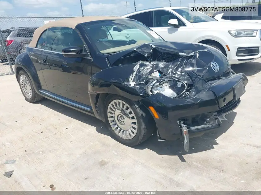 2016 Volkswagen Beetle 1.8T S VIN: 3VW507AT5GM808775 Lot: 45448543