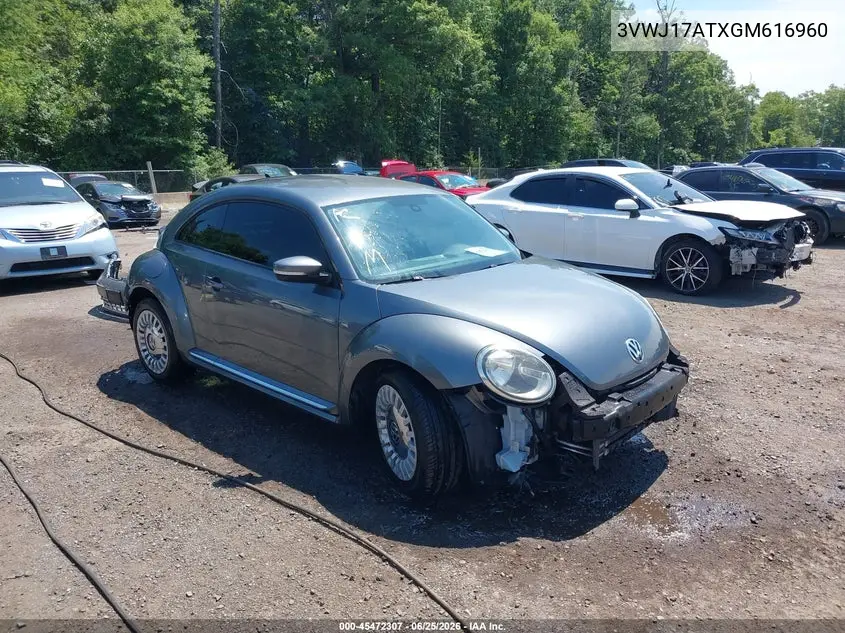 2016 Volkswagen Beetle 1.8T Se VIN: 3VWJ17ATXGM616960 Lot: 45472307