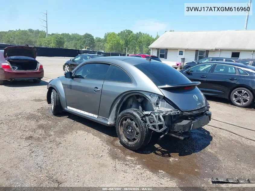 2016 Volkswagen Beetle 1.8T Se VIN: 3VWJ17ATXGM616960 Lot: 45472307