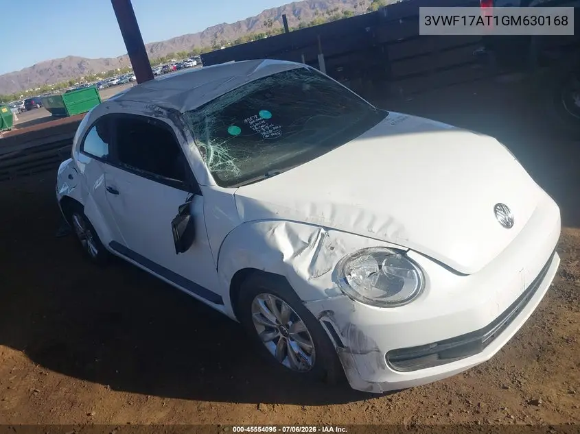 2016 Volkswagen Beetle 1.8T S VIN: 3VWF17AT1GM630168 Lot: 45554095