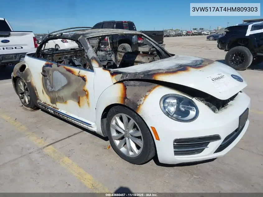 3VW517AT4HM809303 2017 Volkswagen Beetle #Pinkbeetle/1.8T Classic/1.8T S/1.8T Se/1.8T Sel