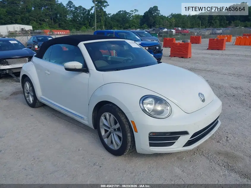 2017 Volkswagen Beetle S/Se/Classic/Pink/Sel VIN: 3VW517AT3HM811141 Lot: 45421781