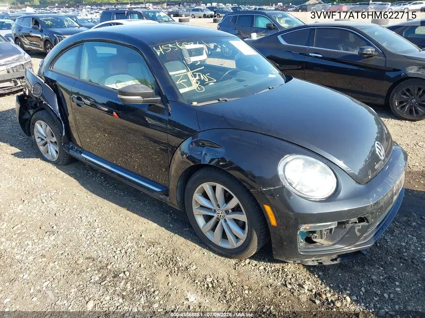 2017 Volkswagen Beetle #Pinkbeetle/1.8T Classic/1.8T S VIN: 3VWF17AT6HM622715 Lot: 45568861
