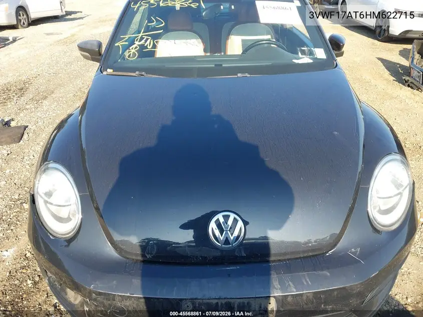 2017 Volkswagen Beetle #Pinkbeetle/1.8T Classic/1.8T S VIN: 3VWF17AT6HM622715 Lot: 45568861