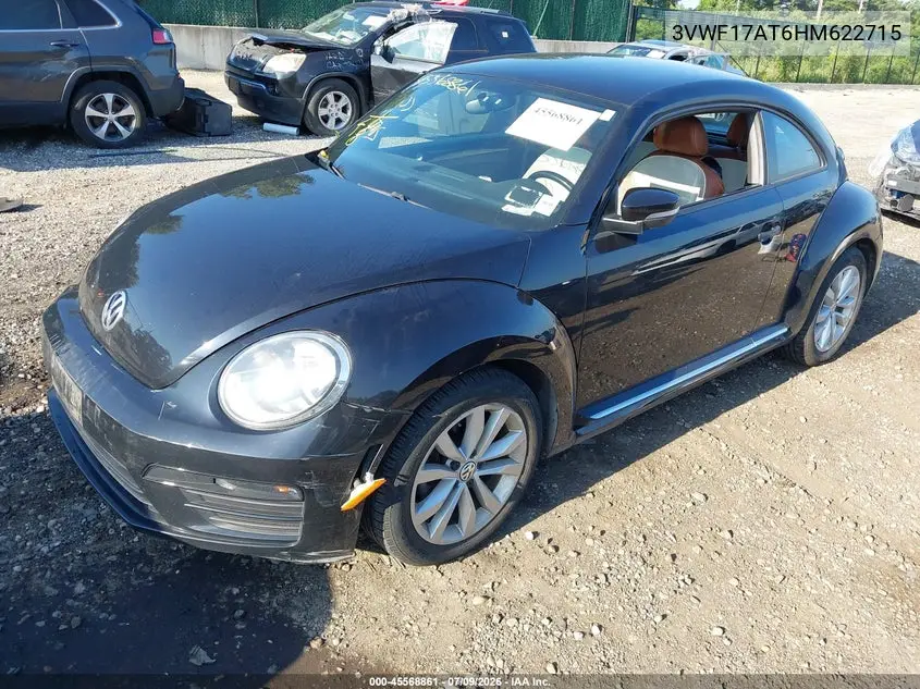 2017 Volkswagen Beetle #Pinkbeetle/1.8T Classic/1.8T S VIN: 3VWF17AT6HM622715 Lot: 45568861
