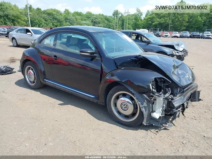 2018 Volkswagen Beetle 2.0T Coast/2.0T S VIN: 3VWFD7AT5JM705002 Lot: 45369898