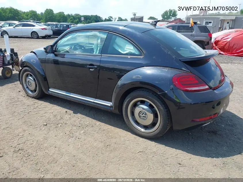 2018 Volkswagen Beetle 2.0T Coast/2.0T S VIN: 3VWFD7AT5JM705002 Lot: 45369898