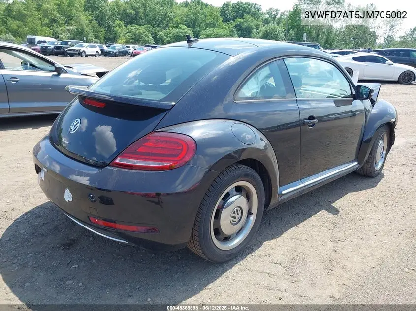 2018 Volkswagen Beetle 2.0T Coast/2.0T S VIN: 3VWFD7AT5JM705002 Lot: 45369898