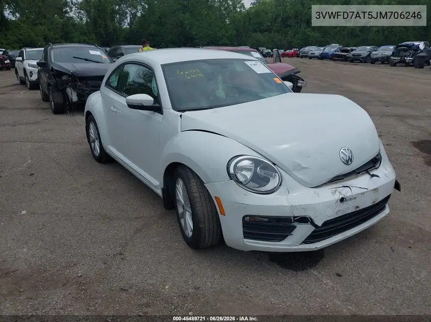 2018 Volkswagen Beetle 2.0T Coast/2.0T S VIN: 3VWFD7AT5JM706246 Lot: 45489721