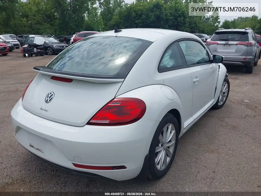 2018 Volkswagen Beetle 2.0T Coast/2.0T S VIN: 3VWFD7AT5JM706246 Lot: 45489721
