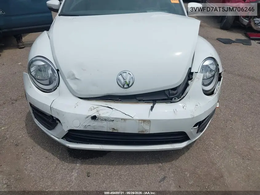 2018 Volkswagen Beetle 2.0T Coast/2.0T S VIN: 3VWFD7AT5JM706246 Lot: 45489721