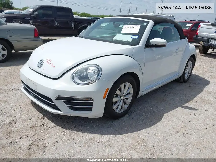 2018 Volkswagen Beetle 2.0T Coast/2.0T S/2.0T Se VIN: 3VW5DAAT9JM505085 Lot: 45495111