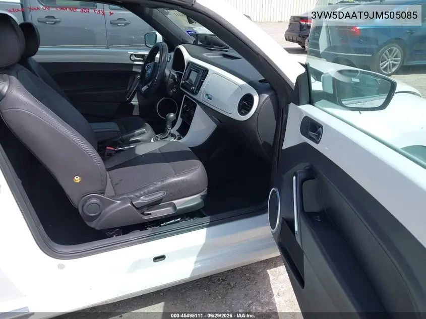 2018 Volkswagen Beetle 2.0T Coast/2.0T S/2.0T Se VIN: 3VW5DAAT9JM505085 Lot: 45495111
