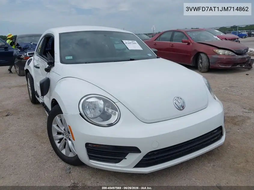 2018 Volkswagen Beetle 2.0T Coast/2.0T S VIN: 3VWFD7AT1JM714862 Lot: 45497569
