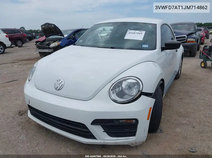 2018 Volkswagen Beetle 2.0T Coast/2.0T S VIN: 3VWFD7AT1JM714862 Lot: 45497569