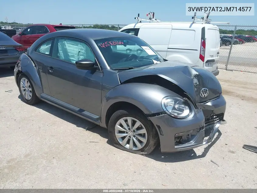 3VWFD7AT2JM714577 2018 Volkswagen Beetle 2.0T Coast/2.0T S