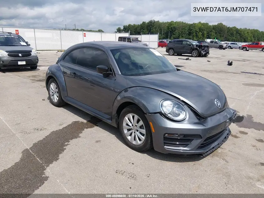 2018 Volkswagen Beetle 2.0T Coast/2.0T S VIN: 3VWFD7AT6JM707471 Lot: 45596658