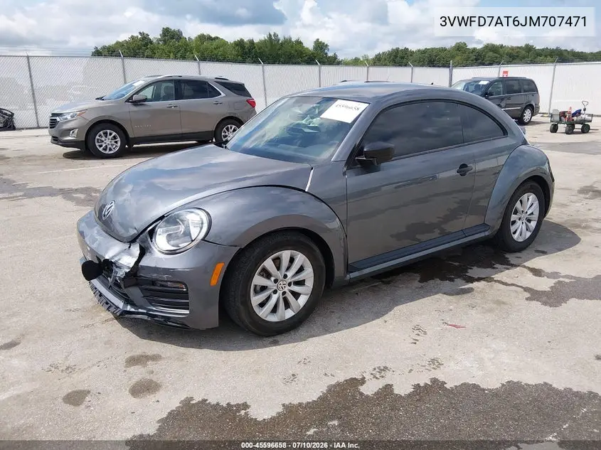 2018 Volkswagen Beetle 2.0T Coast/2.0T S VIN: 3VWFD7AT6JM707471 Lot: 45596658