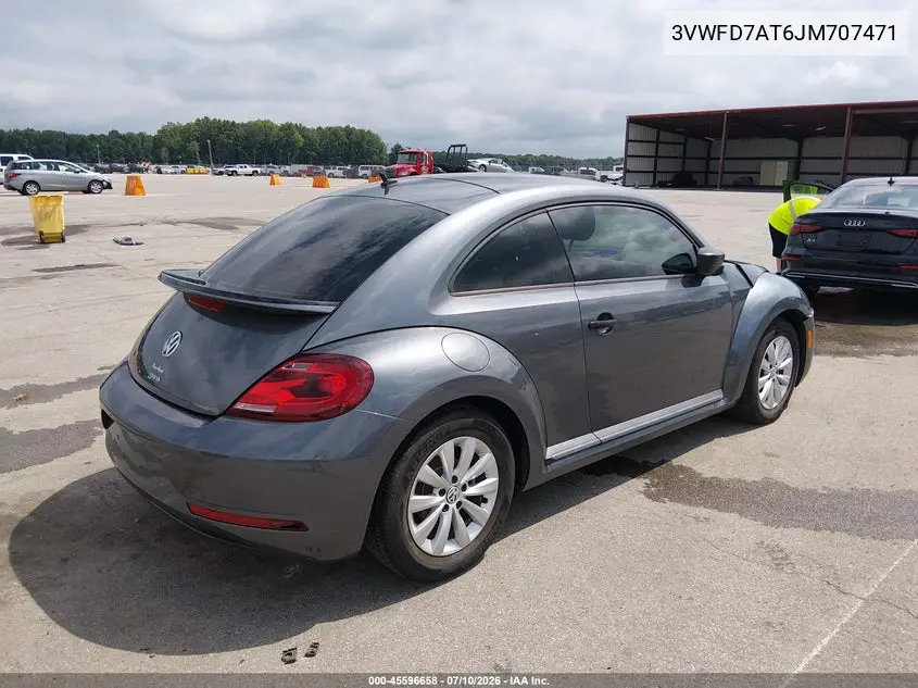 2018 Volkswagen Beetle 2.0T Coast/2.0T S VIN: 3VWFD7AT6JM707471 Lot: 45596658