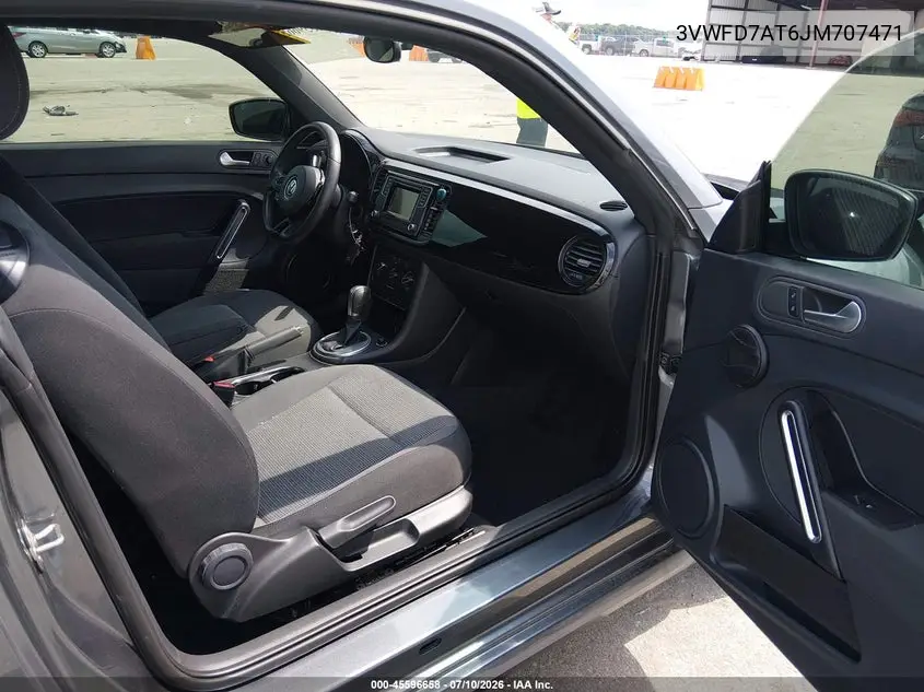 2018 Volkswagen Beetle 2.0T Coast/2.0T S VIN: 3VWFD7AT6JM707471 Lot: 45596658
