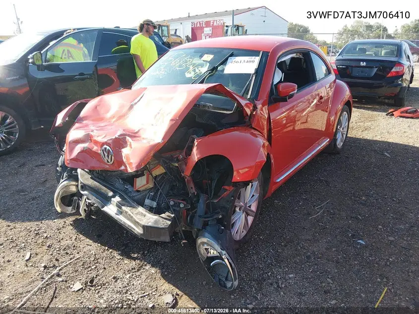 2018 Volkswagen Beetle 2.0T Coast/2.0T S VIN: 3VWFD7AT3JM706410 Lot: 45613400
