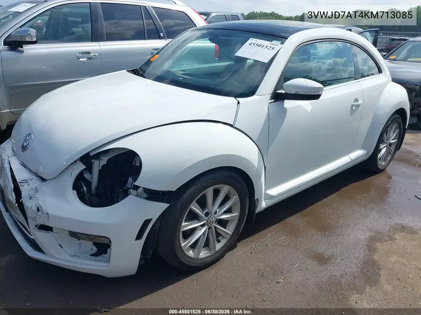 2019 Volkswagen Beetle 2.0T Se VIN: 3VWJD7AT4KM713085 Lot: 45501525