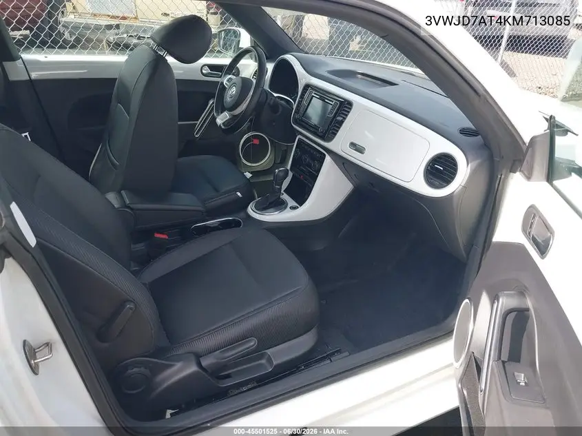 2019 Volkswagen Beetle 2.0T Se VIN: 3VWJD7AT4KM713085 Lot: 45501525