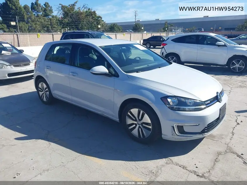 2017 Volkswagen E-Golf Se VIN: WVWKR7AU1HW954273 Lot: 45354216