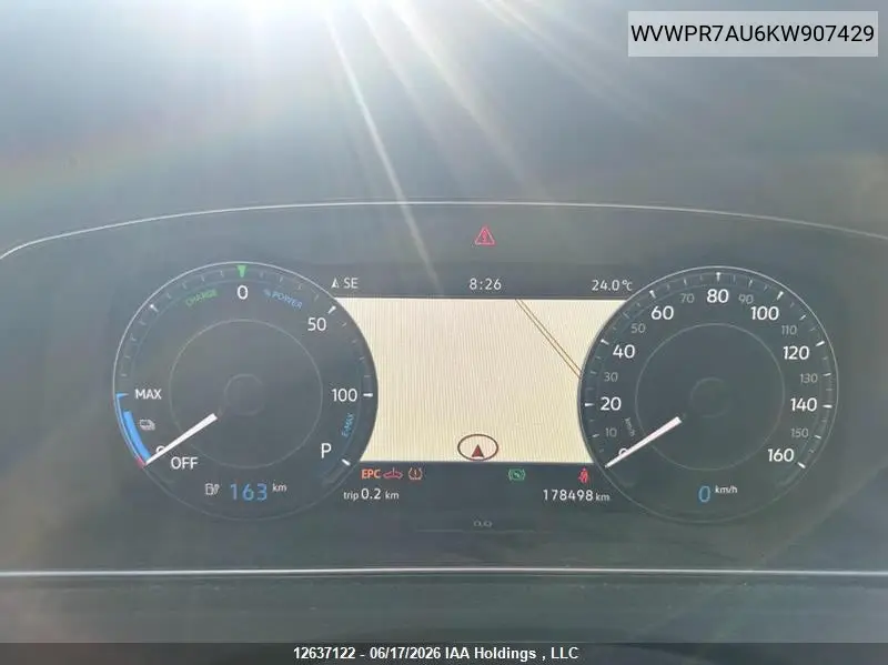 2019 Volkswagen E-Golf Sel Premium VIN: WVWPR7AU6KW907429 Lot: 12637122