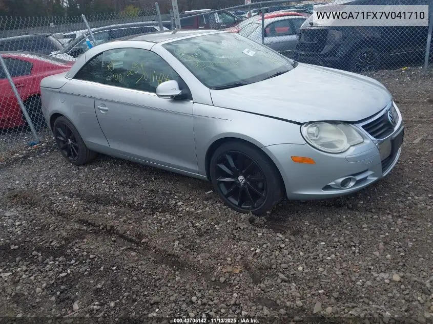 2007 Volkswagen Eos 2.0T VIN: WVWCA71FX7V041710 Lot: 43705142