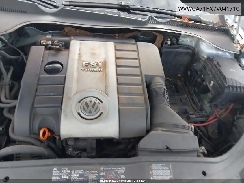 2007 Volkswagen Eos 2.0T VIN: WVWCA71FX7V041710 Lot: 43705142