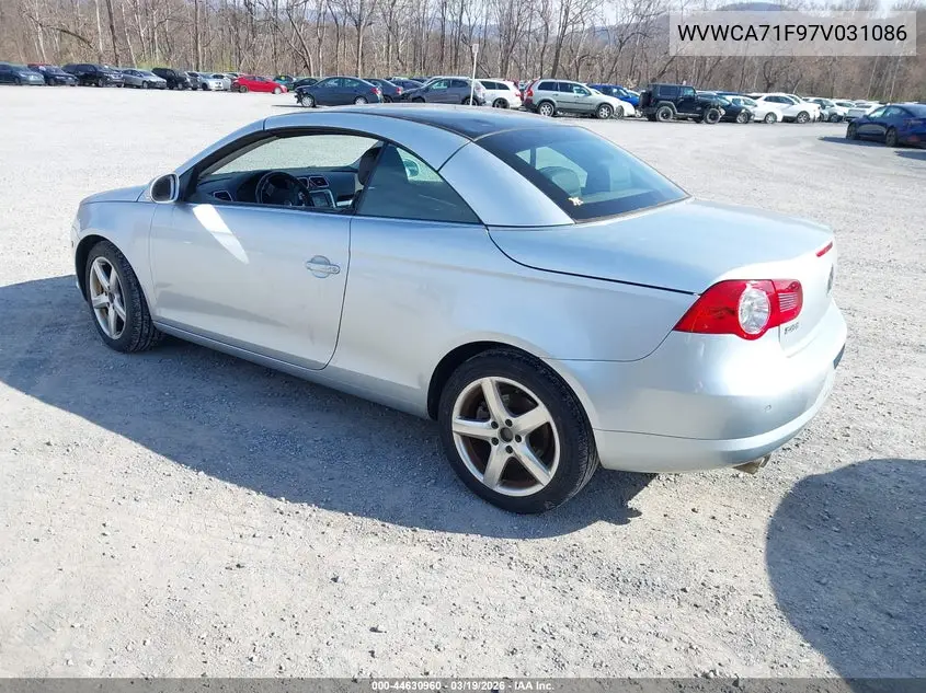 2007 Volkswagen Eos 2.0T Sport VIN: WVWCA71F97V031086 Lot: 44630960