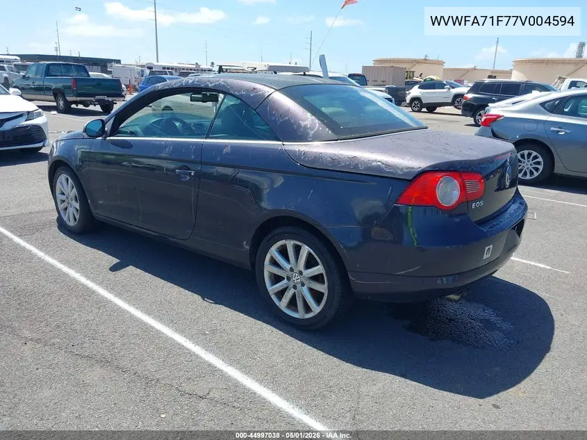 2007 Volkswagen Eos 2.0T VIN: WVWFA71F77V004594 Lot: 44997038